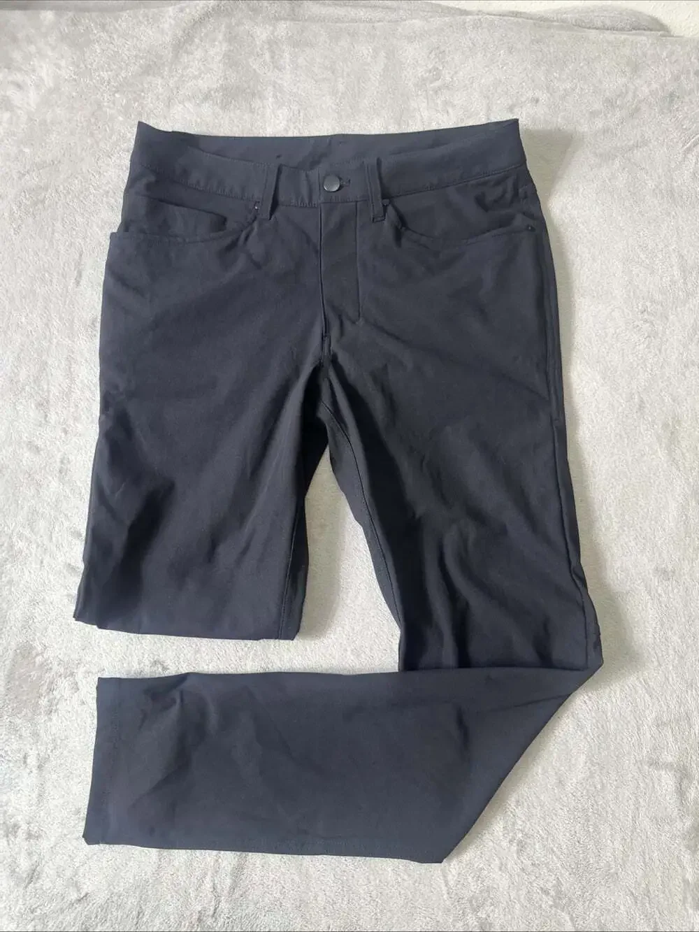 Lululemon ABC Classic Fit 5 Pocket Pants Men’s 29x31 Black Warpstreme